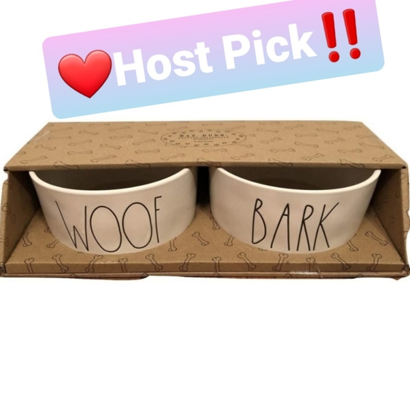 Rae Dunn Other - 🐕🍽 NIP‼️ 2-pack Rae Dunn Ceramic Dog Bowls